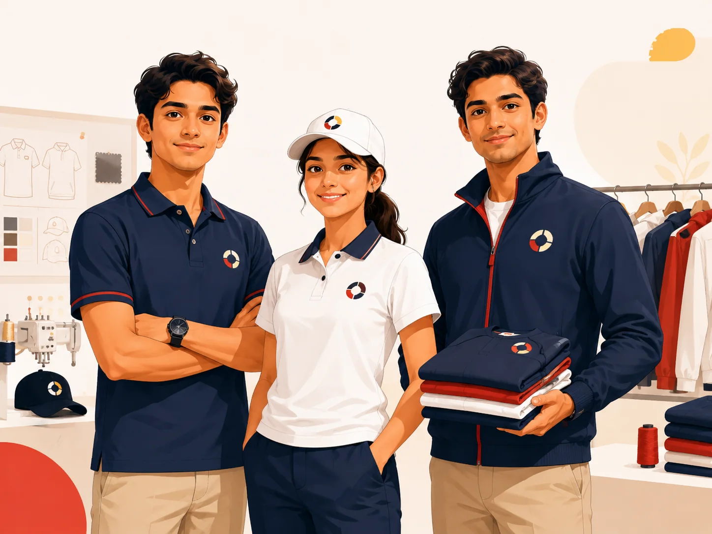 Custom branded apparel consultation and showroom collaboration